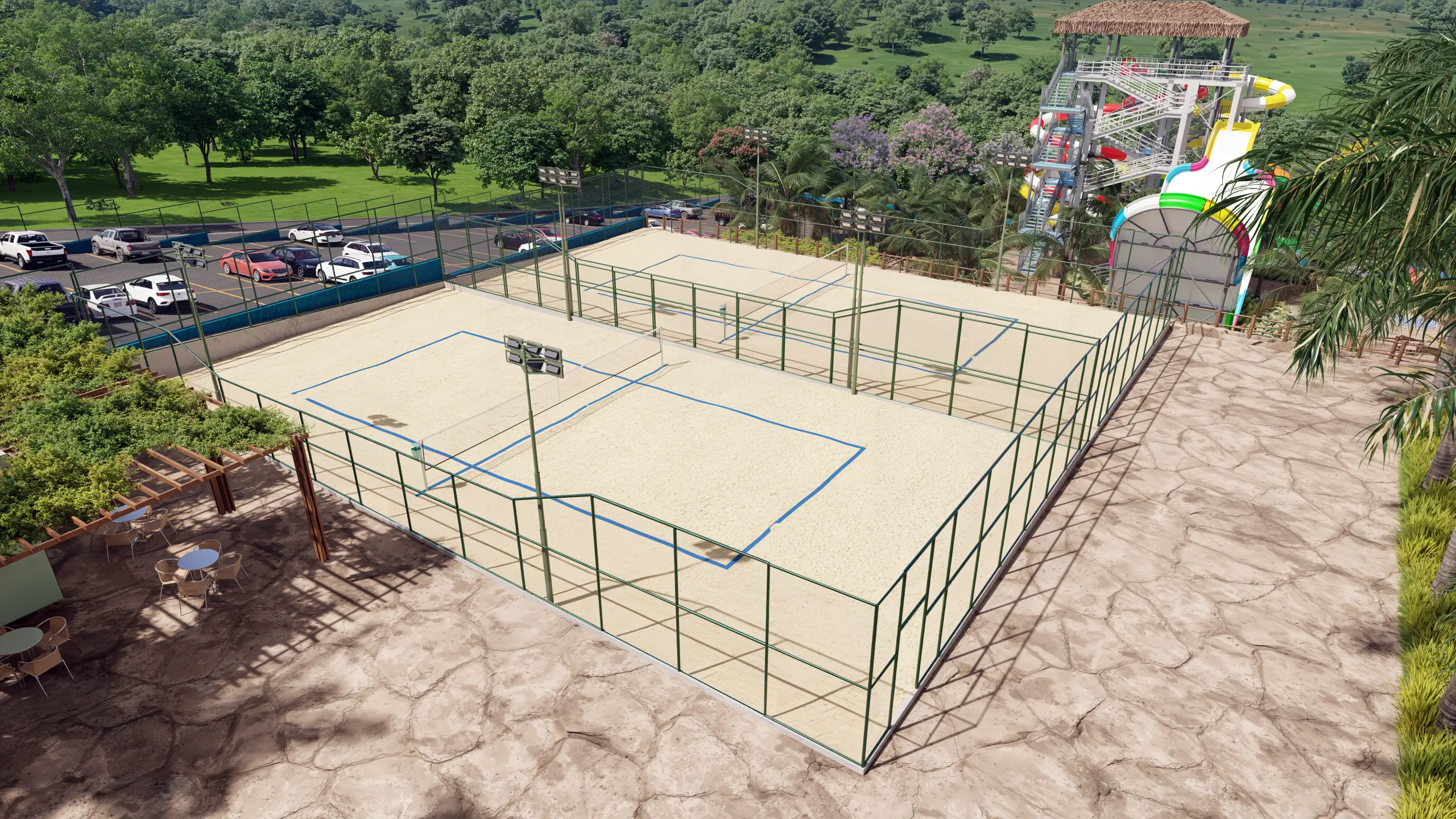 Quadra de Beach Tennis